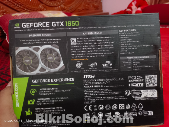 Msi 4gb Oc V3 with Official Warranty 2 Year